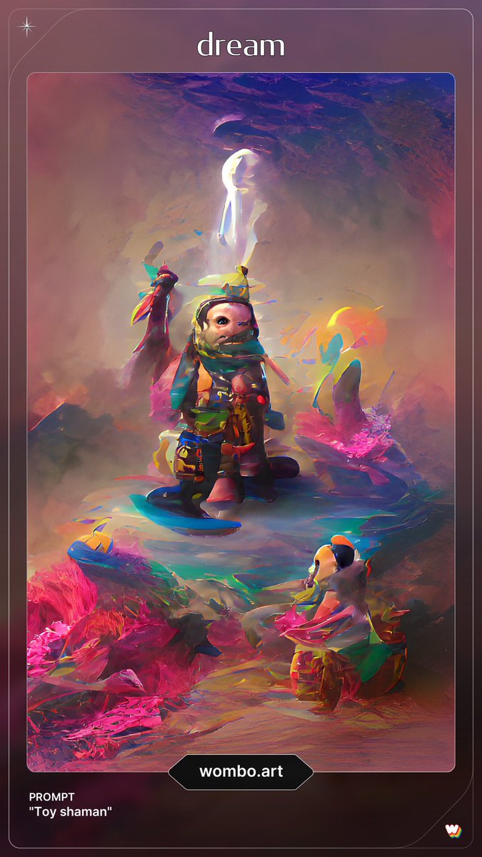 PaintedByRobots's tweet photo. Toy Shaman I-IV

Enjoy your gifts.

@WOMBO #toys #AIArtwork #aiartcommunity #Christmas #gifts #SantaClaus https://t.co/rRVtJAAAcq