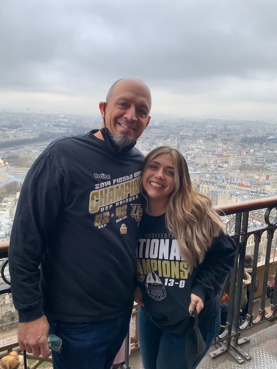 haughtaf's tweet photo. Repping @UCFKnights on Christmas Day in PARIS with @HaughtAttack https://t.co/1ApvwKNChs