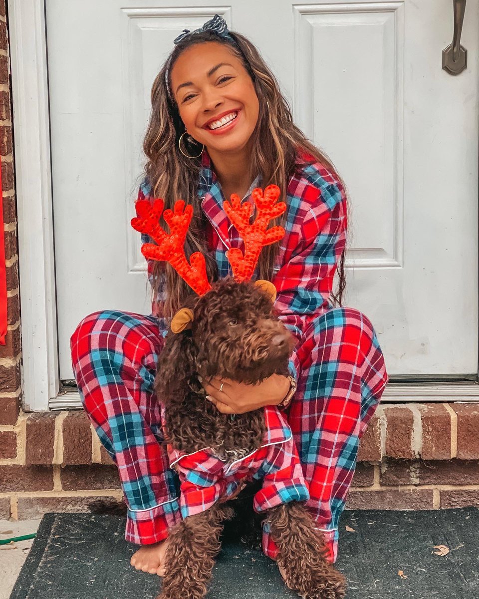 Merry Christmas to all who celebrate. Love me and my stoned-looking puppy. 😂🥰🎅🏾