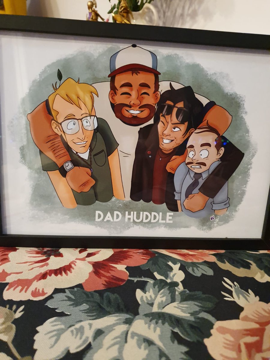 NJAdamArt's tweet photo. Now that he's seen it I can share it. I drew some @dungeonsanddads fanart for my brother for a Christmas present. He's a big fan of the podcast and I hope I did some justice to the characters. #fanart #DungeonsandDaddies https://t.co/CLCKQiMRSO
