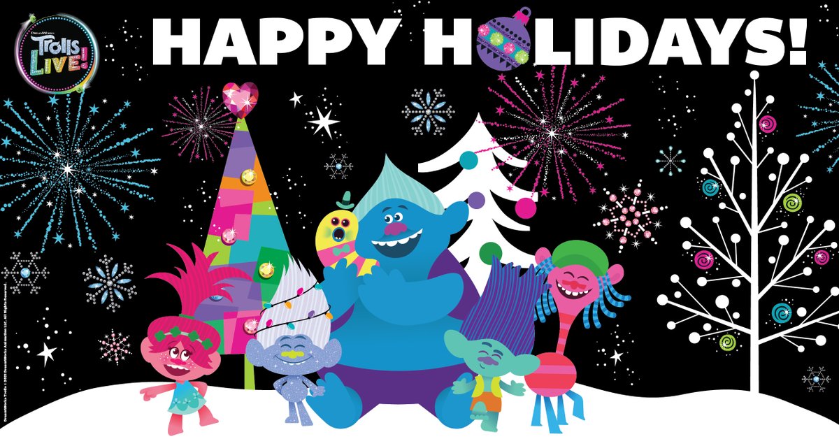 Happy Holidays! Trolls LIVE! wishes you a Merry Trolls-Mas! 🎄