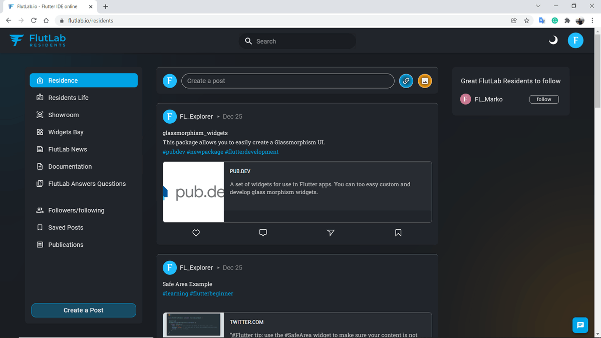 CodeGemz's tweet photo. Welcome to FlutLab Residents!
#flutlab #flutlabresidents https://t.co/xD6Wf4HWr5