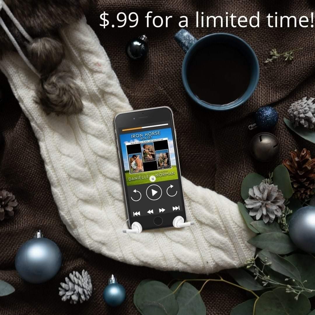 🎧AUDIOBOOK READERS🎧  
The Iron Horses Box Set is only #99cents in audiobook for a limited time only! Grab this amazing deal and more audiobooks by Danielle Norman here:  bit.ly/3IV97Ne