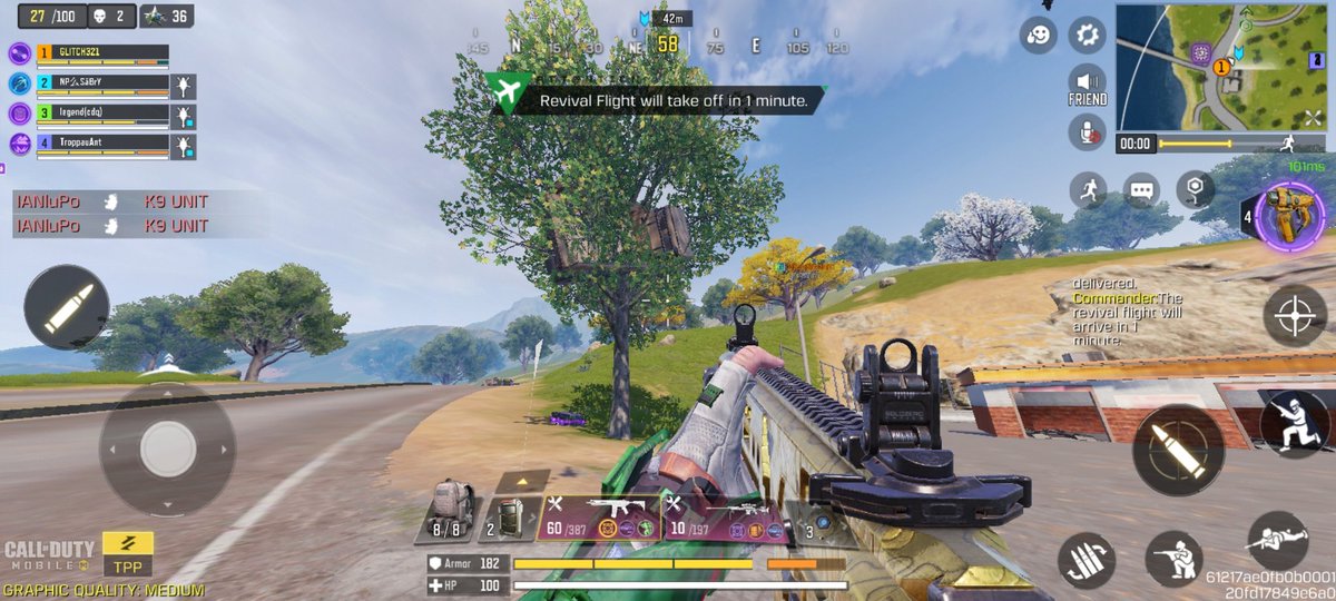 So me and my teammates were fetching our loadouts and I saw this in the tree🤔 the thing is it came from the left and on the left is a bridge so how the hell did this happen..... someone please explain 🙏😂