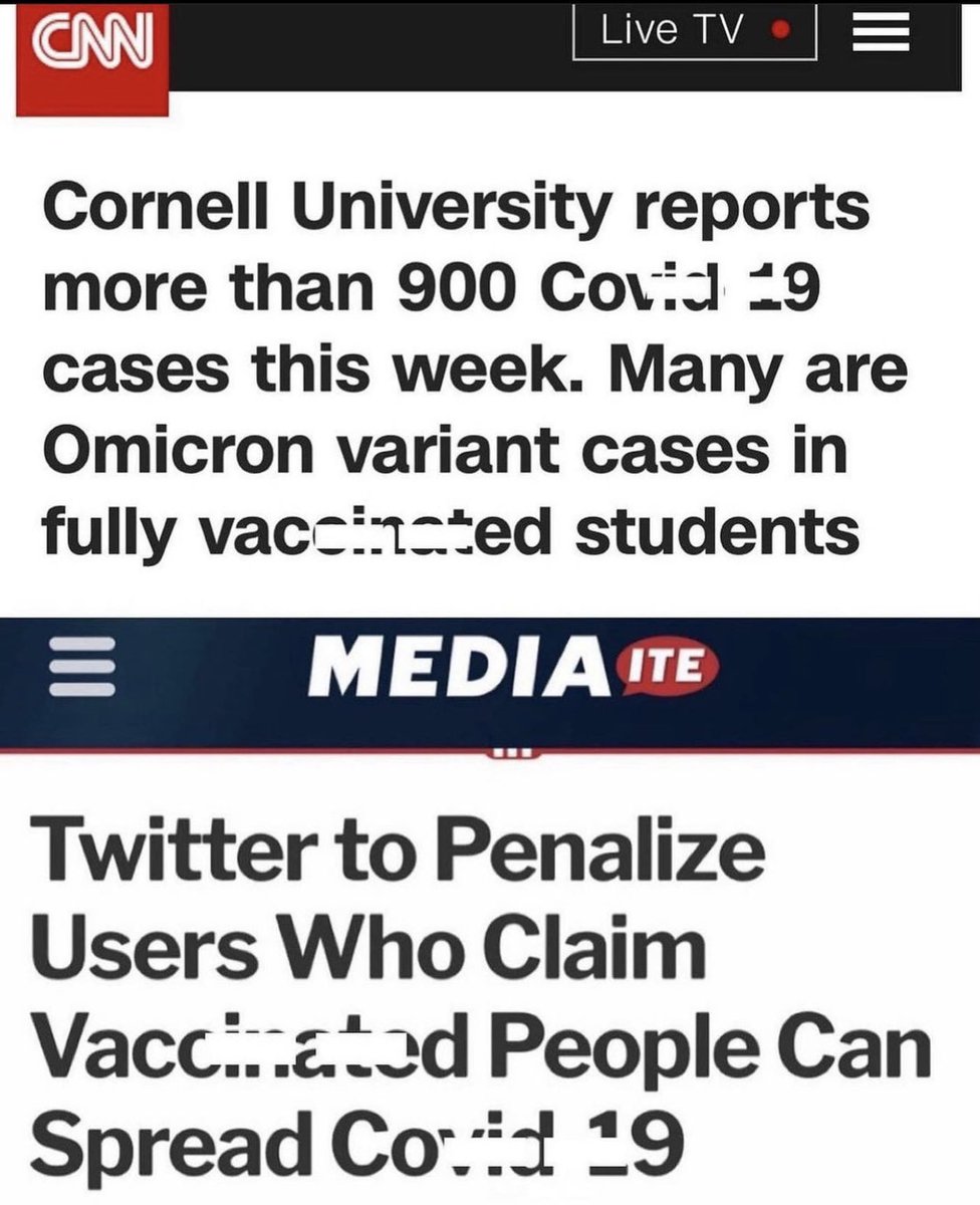Kaizen_Man88's tweet photo. @paraga @Twitter so vaccinated people can spread COVID? Thanks @CNN ! @paraga are you going to penalize @CNN for these comments or just average users? https://t.co/Hp8p3ca2Wd