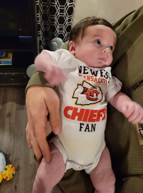 KAlexander65's tweet photo. My grandson. KC all the way! ♥️💛
#Chiefs https://t.co/erKJceA8Yi