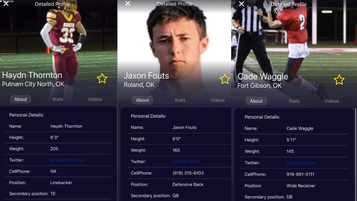 scoutSMART_'s tweet photo. 🚨 Community Spotlight 🚨

@recruit_route is FULL with Talent! 

⭐️ LB/TE Haydn Thornton @HaydnThornton

⭐️ QB/DB Jaxon Fouts @FoutsJaxon

⭐️ WR/DB Cade Waggle @cadewaggle

Coaches download FirstView App to see full profiles➡️ https://t.co/gXuctQL7gS https://t.co/NBE9gHZNkr