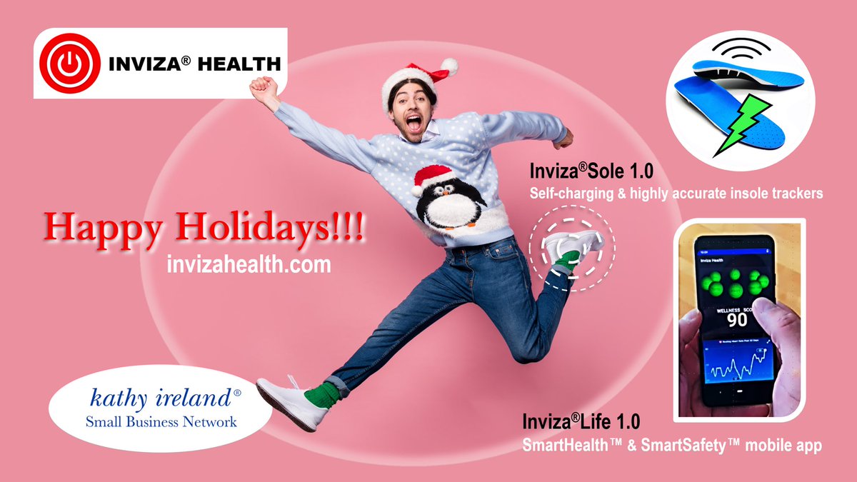 Happy holidays from… The Makers of the Most Powerful #Wearables on the Planet™ Inviza®Health invizahealth.com InvizaPower InvizaSteps InvizaCalories InvizaWeight InvizaFitness InvizaSafety InvizaAlerts InvizaSignals #selfpowered #SmartHealth #SmartFitness #SmartSafety