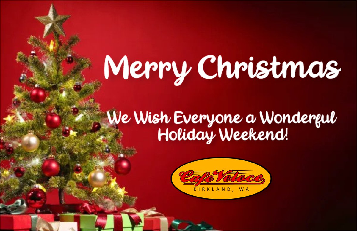 CafeVeloce's tweet image. From all of us at Cafe Veloce,

We wish everyone a Happy and Safe Christmas Weekend. Stay warm out there.

#MerryChristmas #CafeVeloce