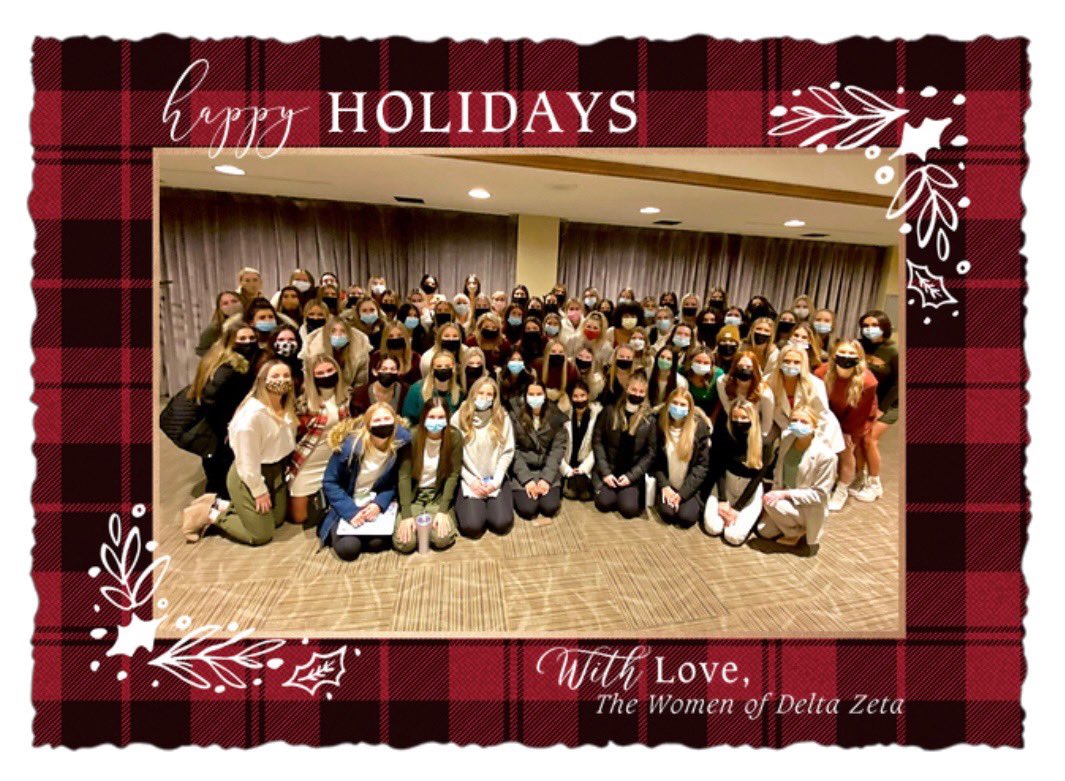DeltaZetaLR's tweet photo. Merry Christmas and Happy Holidays from Delta Zeta to all of you!🤍 #ISUDeltaZeta https://t.co/htLj68ZZS5