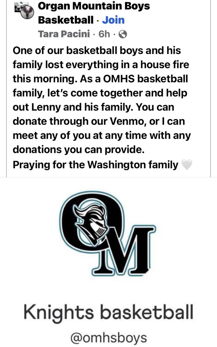 CoachBenjamin21's tweet photo. Let’s come together Las Cruces and help this family. https://t.co/teNNXWypsc