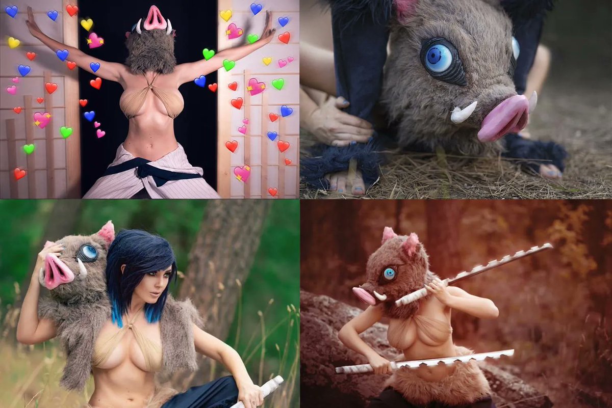 Inosuke cosplay porn.