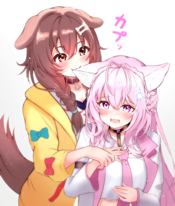 甘噛み♥゛
#できたてころね #こよりすけっち 