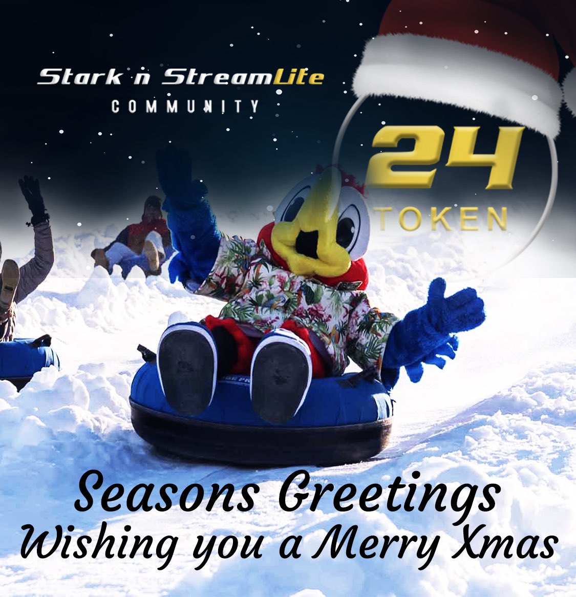 NStreamlite's tweet image. Seasons Greetings from the Stark n StreamLite community #24token #starknstream #Tokensale #Tokenomics #MerryChristmas #Trending