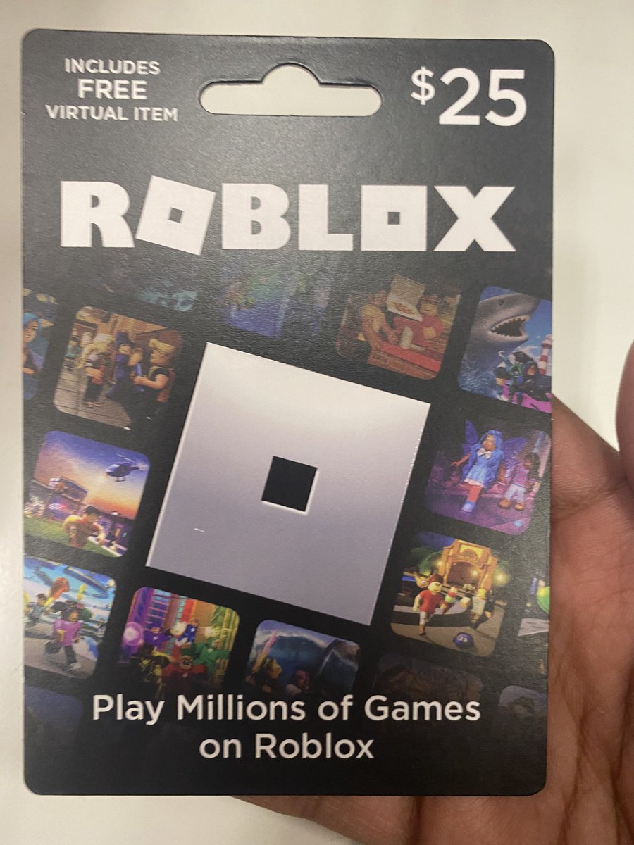 Model8197 on X: Who wants this $25 Robux Card? I only have 1 left.   / X