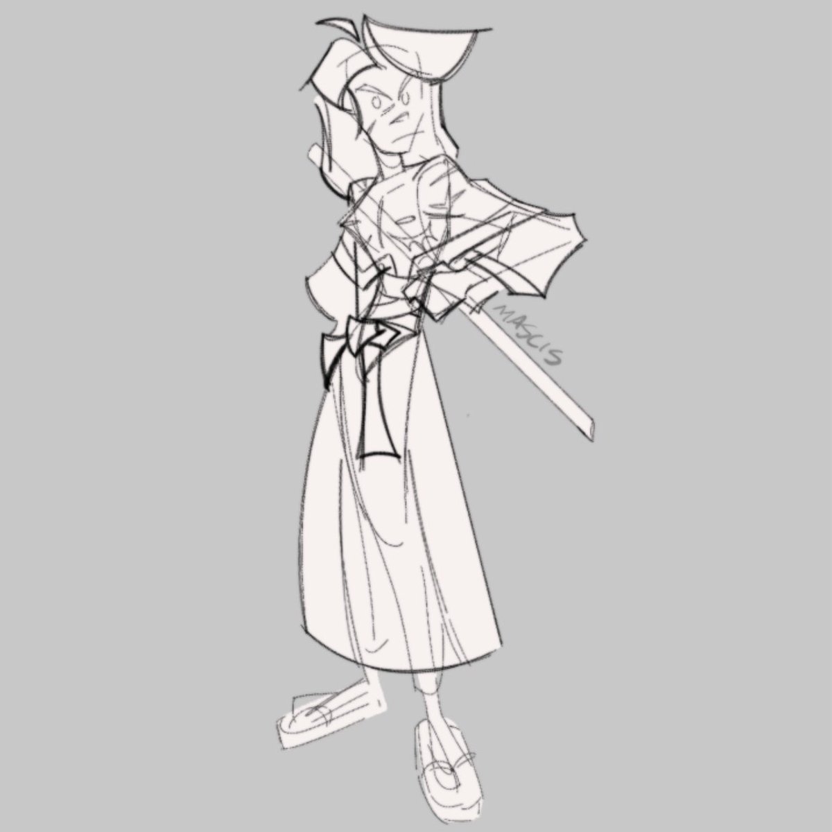 maserratic's tweet photo. autism be damned my boy can work a grill #lupinthethird #goemon https://t.co/ZqTa6UsoZ8
