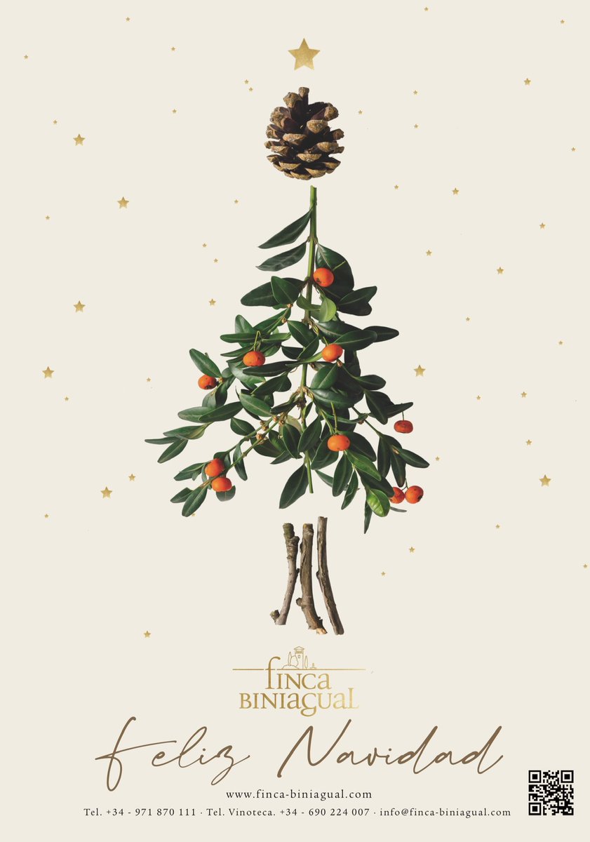 Feliz Navidad desde Finca Biniagual. Mallorca España