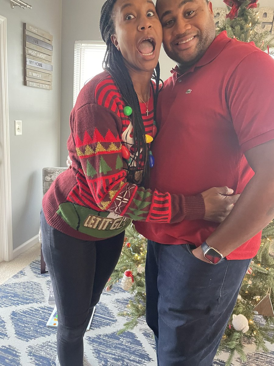 Catchin24's tweet photo. Christmas Shenanigans all day every day ๐โค๏ธ๐ Merry CHRISTmas everyone! JESUS is the reason for the season! Had to wait to โborrowโ a Xmas tree and ended up with 2 ๐คฃ ๐๐ฝ๐๐ฝ #NeverADullMoment #GottaKeepItFun #Blessed https://t.co/vfh8OC6zqE