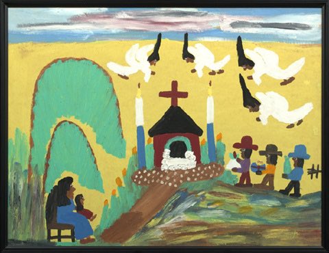 dcatchpole's tweet image. Merry Christmas!!!

I love Clementine Hunter’s Nativity painting. She was born to former slaves on a plantation near Natchitoches, LA, where one side of my family is from. 

Jesus was born in a barn in a land oppressed by Rome. 

#MerryChristmas
