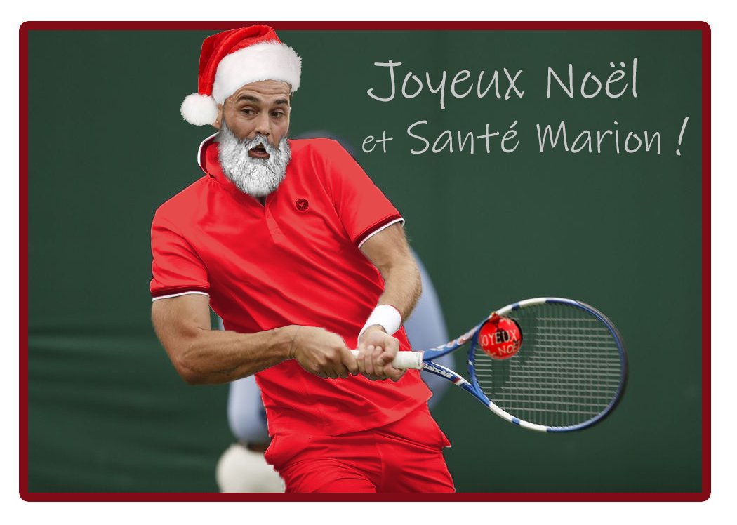 TyphusHS's tweet photo. @benoitpaire Joyeuses Fêtes ! Idée de reconversion : Devenir Paire Noël, pour distribuer des cadeaux autrement qu'avec son coup droit ! https://t.co/CLSr5gd43L
