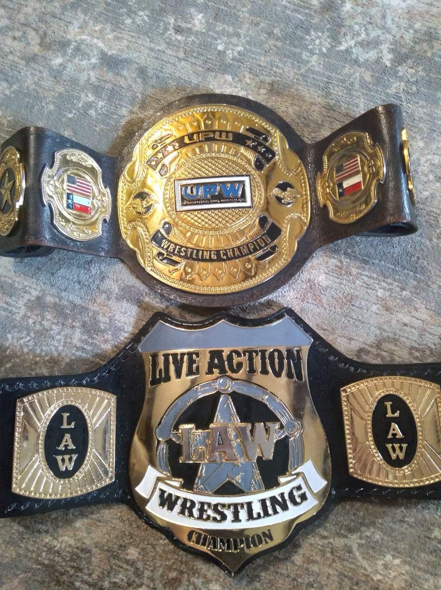 LayinTheLAWDown's tweet photo. How about 2 Championship Matches at The #KatyElksLodge!

We already have a HUGE #LAW Championship Match, #StevieHendrix VS #AdanVega!

Our friends at #UPWTX have offered to put on a Heavyweight Title Matchup at our 1st Katy Event!

#StayTuned #LayinTheLAWDown #LAWKaty #LAWHendrix https://t.co/T6r1EhkvJe