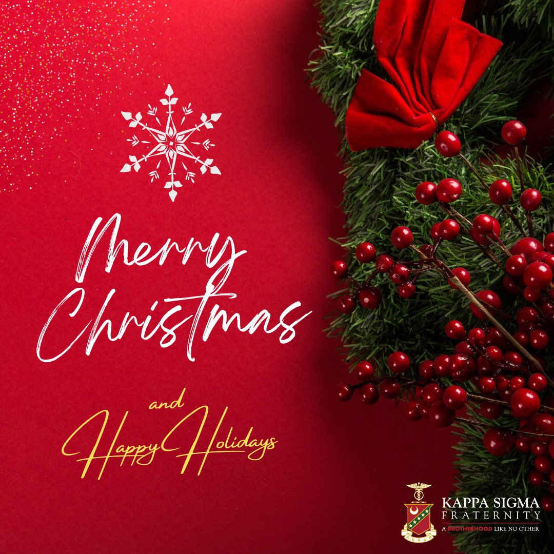 Merry Christmas and happy holidays from the Theta-Zeta chapter of Kappa Sigma!