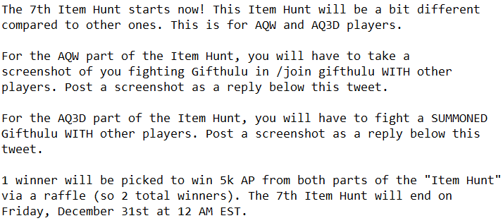 CaddeusAQ3D's tweet photo. This "Item Hunt" is different than previous ones. Good luck! https://t.co/3LYDPBHlqq