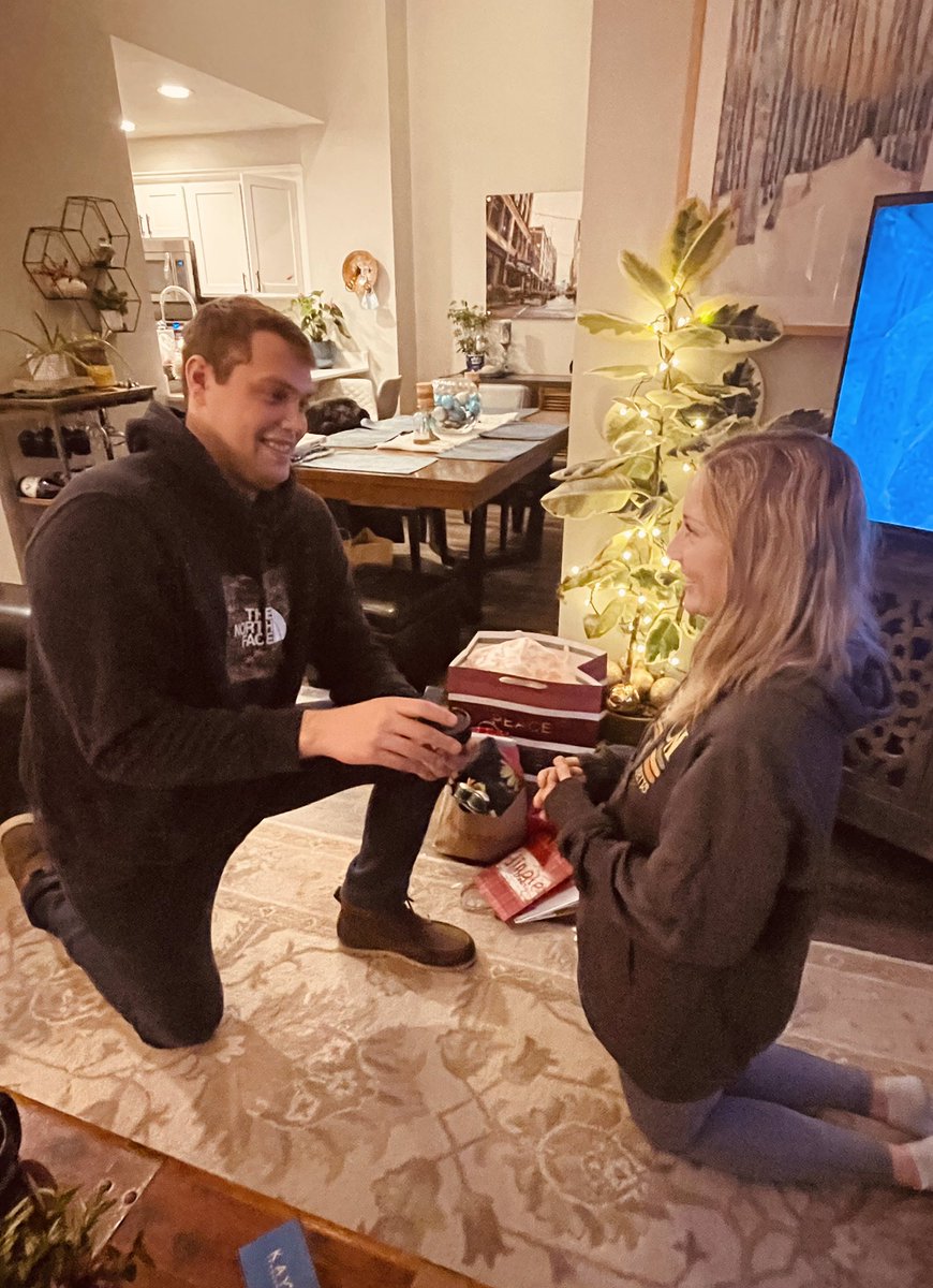 She said yes!!💍 #blessed #MerryChristmas