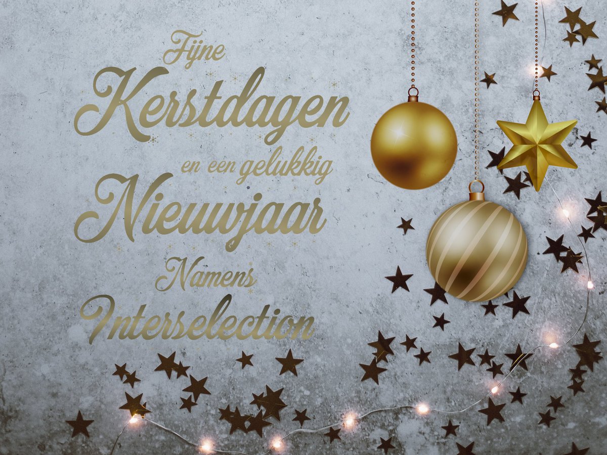 interselection's tweet image. Wij willen jullie bedanken voor jullie inzet en vertrouwen om Interselection tot een succes te maken
Wij wensen jullie fijne feestdagen en een knallend nieuwjaar🍾🥂
#kerstmis #kerstdagen #nieuwjaar