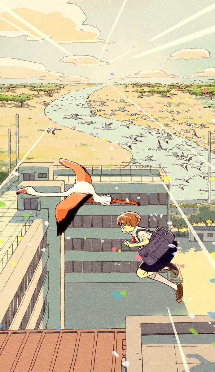 #引用RTで絵をあげて5人指名してバトンでお気に入りの絵を載せる
サミィーさんありがとうございます♪
忘れたいことも、忘れたくないことも置き去りにして
毎朝はつねに新しく、一定のリズムを刻みながらやってきます。
ツリーにつづきます。 https://t.co/rhGFcZDaQs 