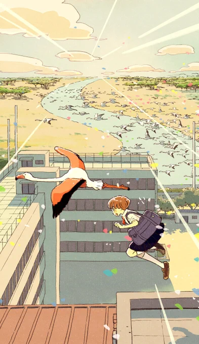 #引用RTで絵をあげて5人指名してバトンでお気に入りの絵を載せる
サミィーさんありがとうございます♪
忘れたいことも、忘れたくないことも置き去りにして
毎朝はつねに新しく、一定のリズムを刻みながらやってきます。
ツリーにつづきます。 https://t.co/rhGFcZDaQs 