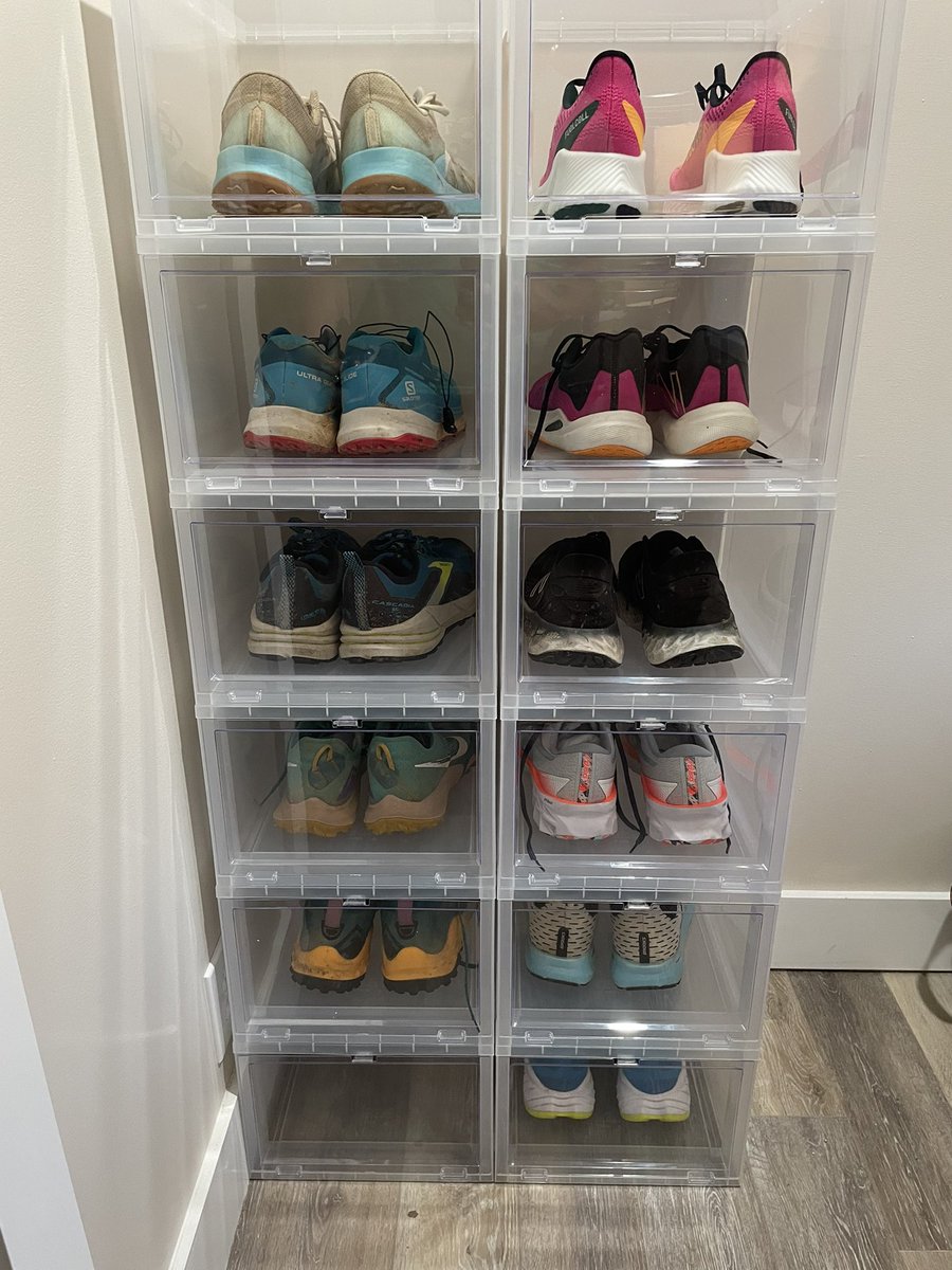 jaggsters's tweet photo. May have a running shoe problem, but organization isn’t one. @ContainerStore @scook77 #Christmas2021 https://t.co/HwkeoLVqIQ