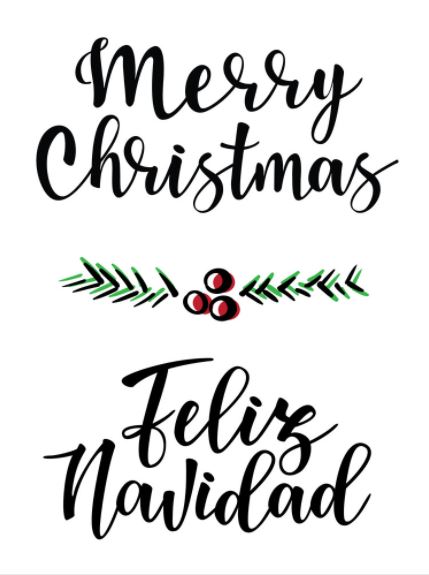 We wish you a Merry Christmas! May it be filled with laughter, joy and love!