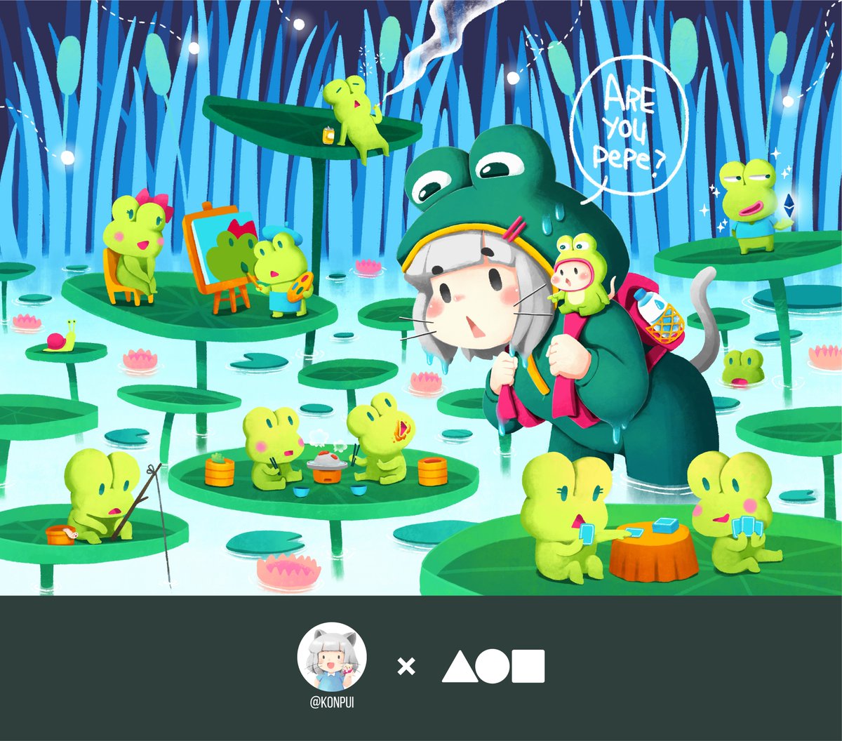 ─ ✨🐸✨ ─

I'm finding PEPE the frog. 
Do you see him?

Where is P3P3?
↓↓↓↓
foundation.app/@Konpui/~/1236…
#pepethefrog #FrogFam #NFTs #PEPEnft #FoundationNFT