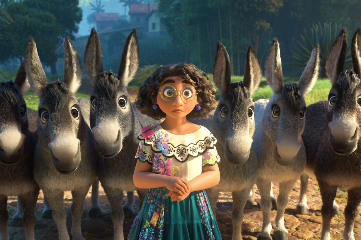 danbullock's tweet photo. There was also a scene where I was listening and also thinking 'Is she gonna flip those donkeys?!' and she did, and it was glorious! 😂 #Encanto @EncantoMovie #animation #howmybrainworks https://t.co/a5Xd6zPZil
