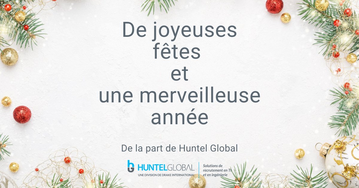 HuntelGlobal's tweet photo. joyeuses Fêtes et une bonne et heureuse année ! https://t.co/RZy0s5IAvc