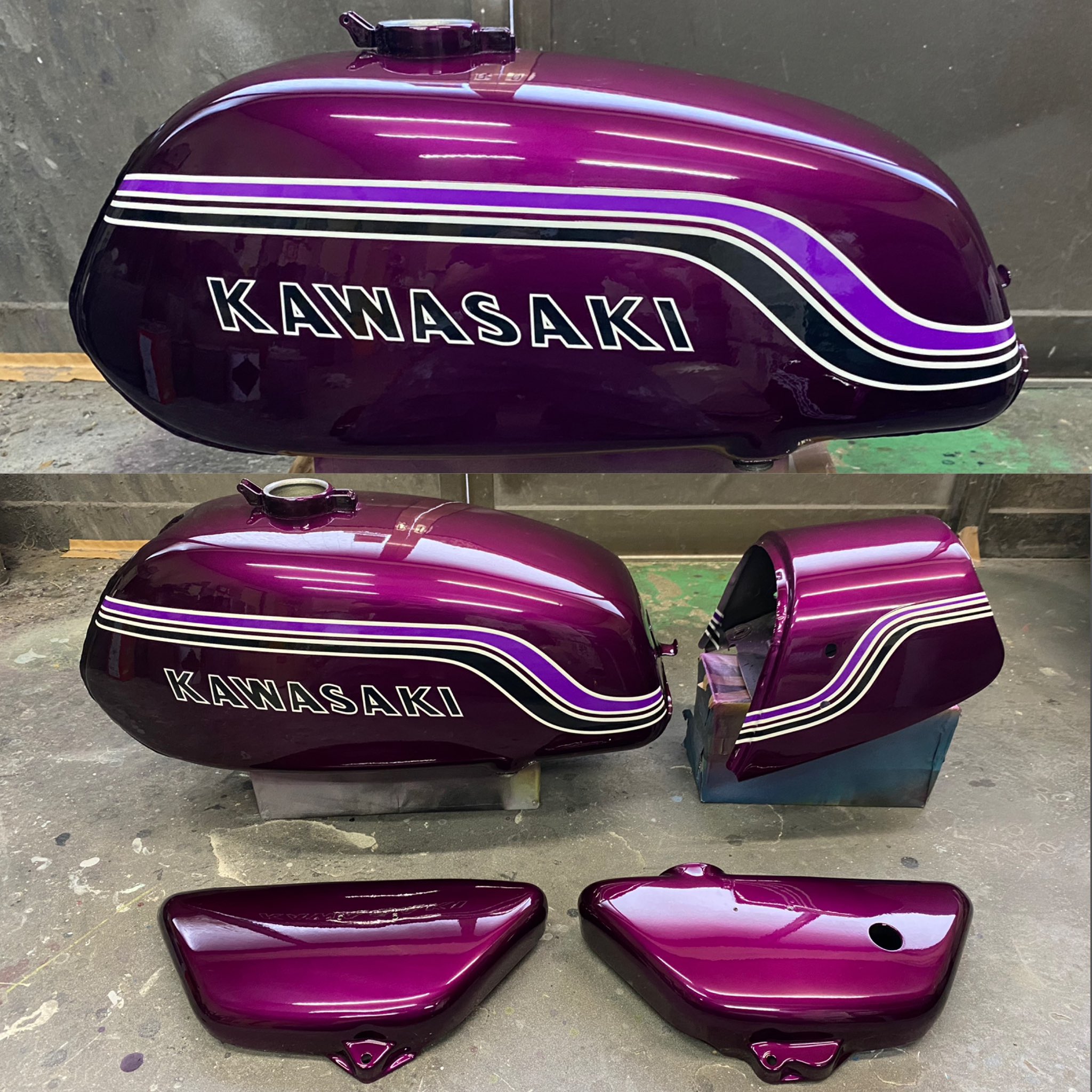 スタジアムブリッツァーホイール　塗装済みキャンディバイオレット2セット スタジアムブリッツァーホイール 塗装済みキャンディ