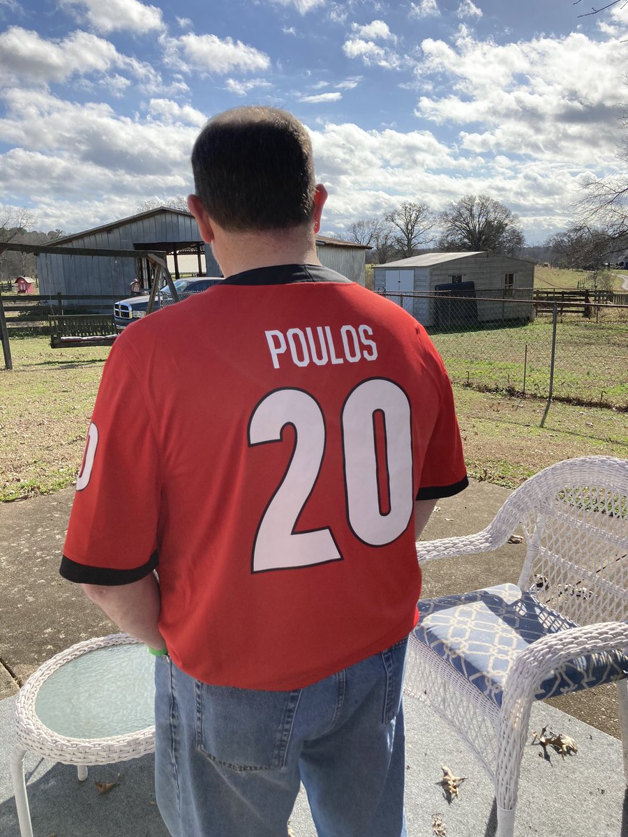 sic__em's tweet photo. Love my Jimmy Poulos jersey. Takes me back. Way back. #GoDawgs https://t.co/JjqB5G9jfL