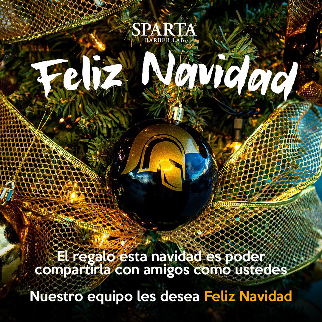 spartabarberlab's tweet photo. Feliz navidad!! https://t.co/KpN1RHmq5k