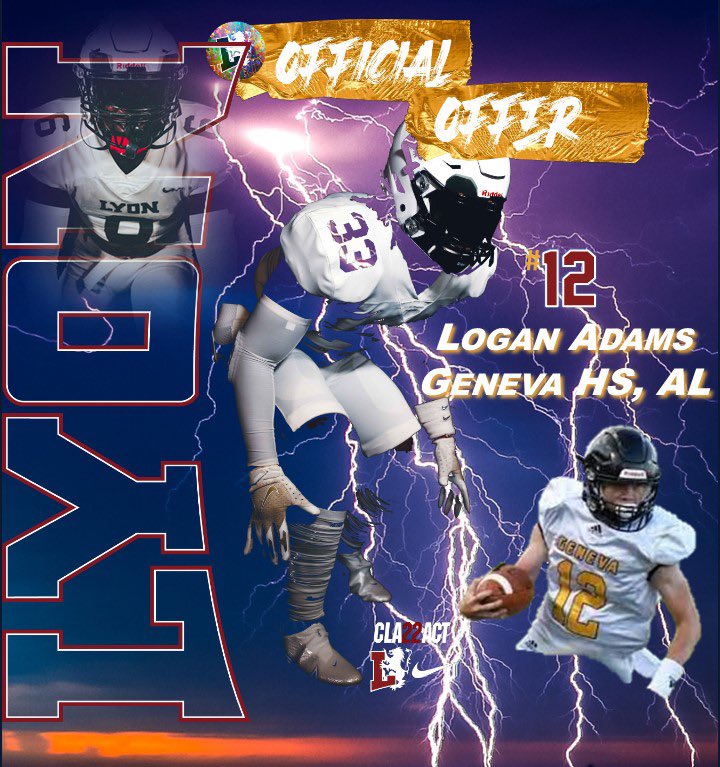 loganadams_12's tweet photo. Merry Christmas!🎄🏈Blessed to receive my 3rd Football scholarship offer to Lyon College! @coach_rdiaz @_Lyon_Football https://t.co/gvLck3P11A