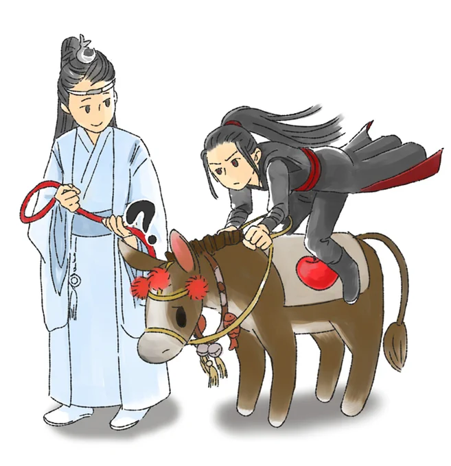 今日は年内最後のGⅠ、第66回「有馬記念」だよ～

使いまわしでごめんなさい～
#魔道祖師 #MDZS #有馬記念 