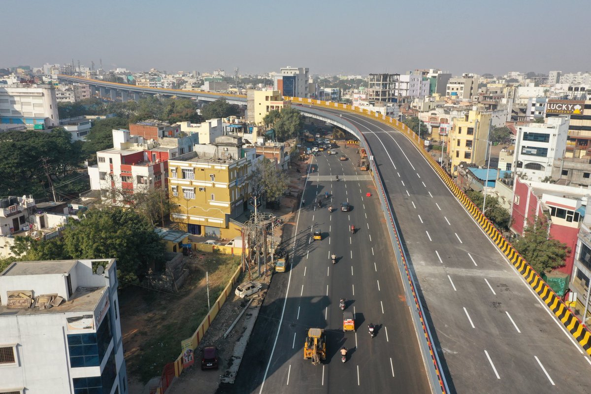 SEPSZGHMC's tweet photo. @KTRTRS
@asadowaisi 
@GHMCOnline 
@arvindkumar_ias 
@srumandla63 
Fly over at Owaisi Hospital Junction takennup under SRDP is completed and will be opened to traffic shortly 
Dattipanth
SE(P-SZ)
GHMC https://t.co/vzp6NSAJr1