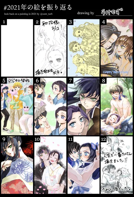 #2021年を振り返る
2月に始めて、人生で1番絵描きました。
言ってもそんな描かないし…と思ってiPad容量1番少ないの買ったの後悔してる😂
来年は背景がんばりたいよね…あくまで希望☺️ 