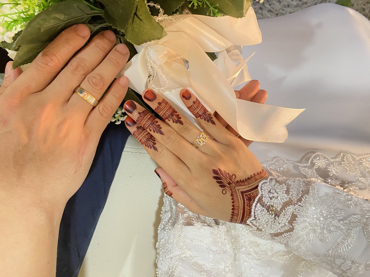 ainatheunicorn's tweet photo. alhamdulillah. after everything that we been through , we made it to the one step closer 😘💍  my forever , love 🥰 https://t.co/67DqAk9hLB