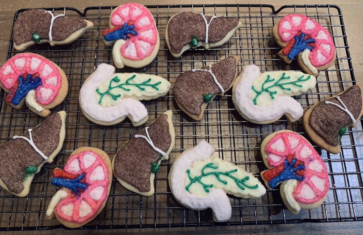 How it started.    How it’s going. 

Christmas, transplant surgeon style.