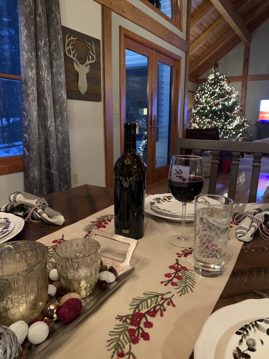 BMFallon's tweet image. Merry Christmas!  Always nice when you are searching for Christmas ornaments and find bottles of @doublebackwine cab in the cellar.