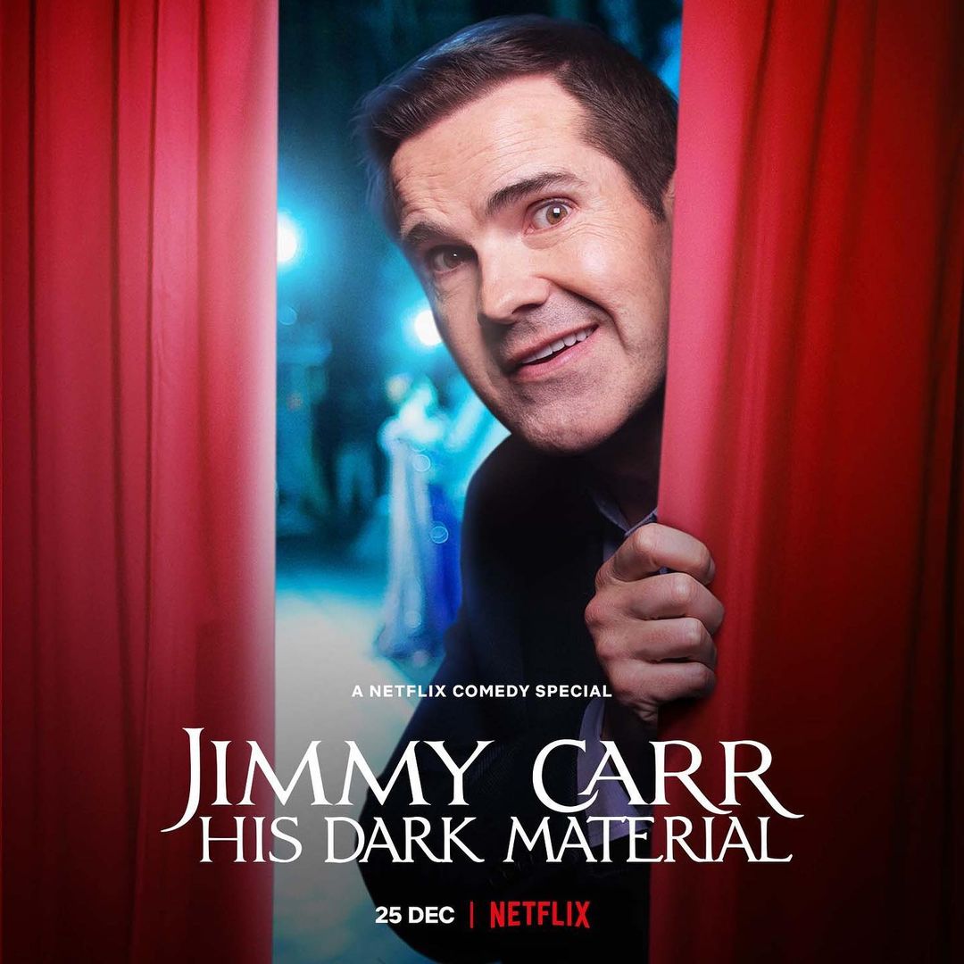 jimmycarr's tweet photo. My new special His Dark Material is out now.
Only on @netflix. https://t.co/IBGvomDm1p