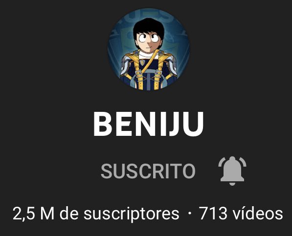 BENIJU03's tweet photo. La meta para este 2021 era medio millón de suscriptores😳 https://t.co/FVnBh8LJW8