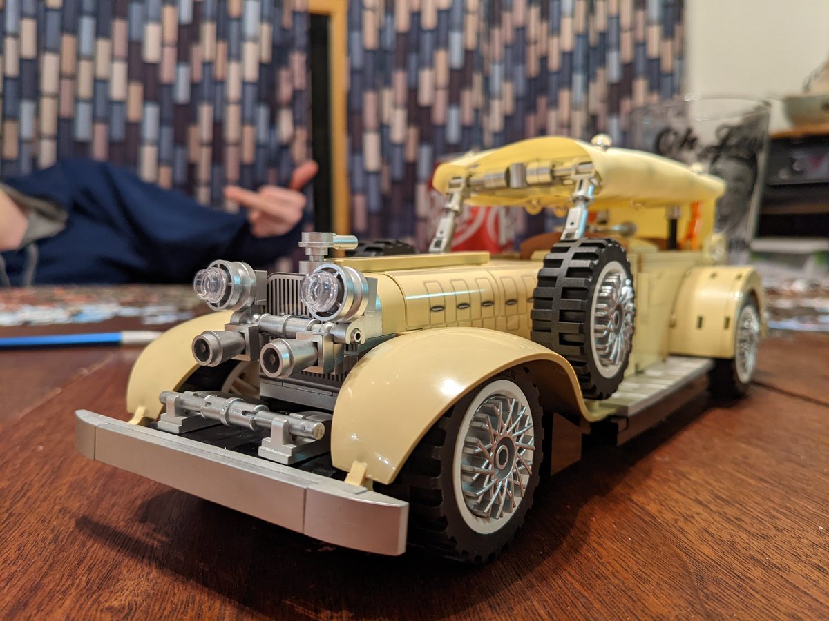 unfiltereddad's tweet photo. Car two, a roughly '32 Lincoln KB-V12. #Christmas #fakelego https://t.co/mLZvdSKTAQ