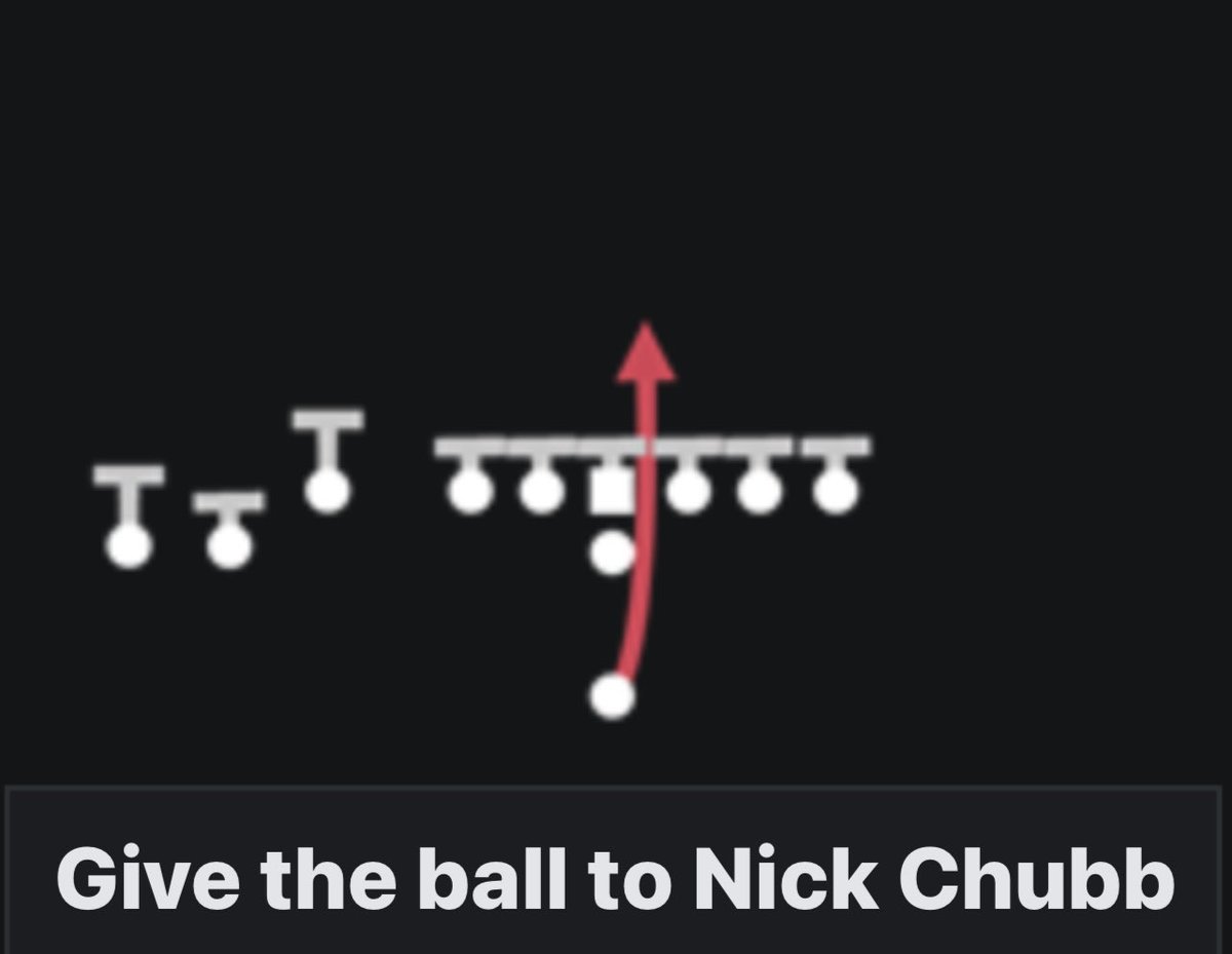This should be the only play the Browns run